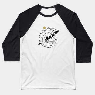 Space Wave Baseball T-Shirt